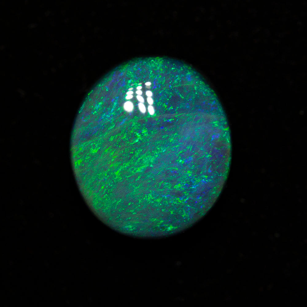 1.99 ct black opal 9.1x7.9x4.2mm