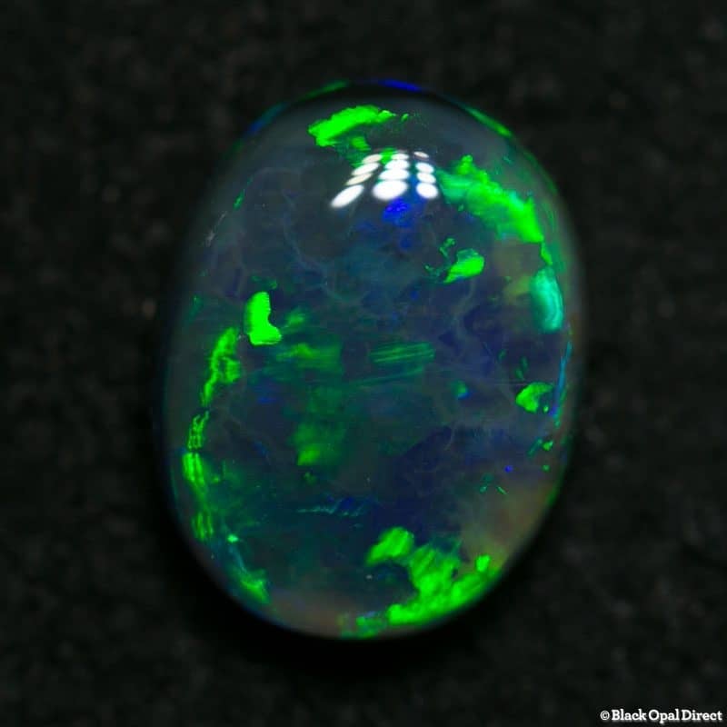 1.51 ct gem black opal 8.5x6.5x4mm
