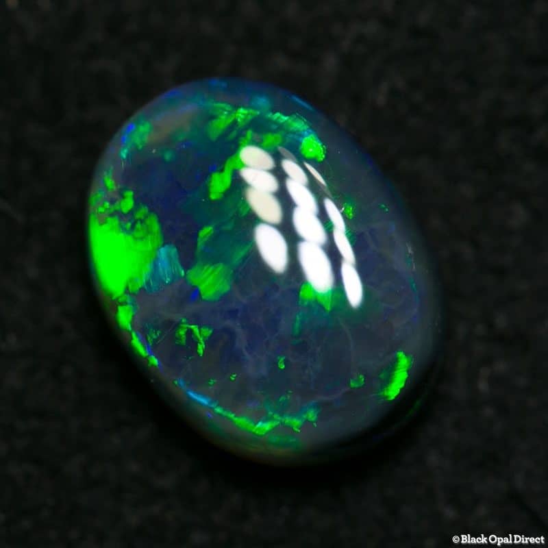 1.51 ct gem black opal 8.5x6.5x4mm