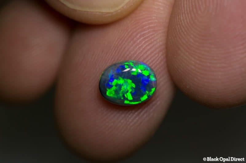 1.51 ct gem black opal 8.5x6.5x4mm