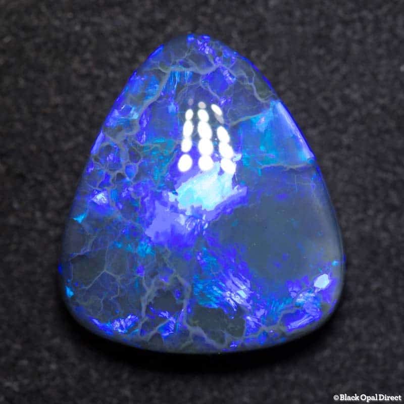 10.14 ct royal blue black opal 17x15x6mm For Ryan