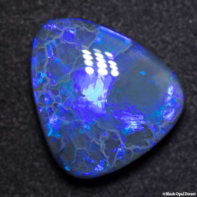 10.14 ct royal blue black opal 17x15x6mm For Ryan