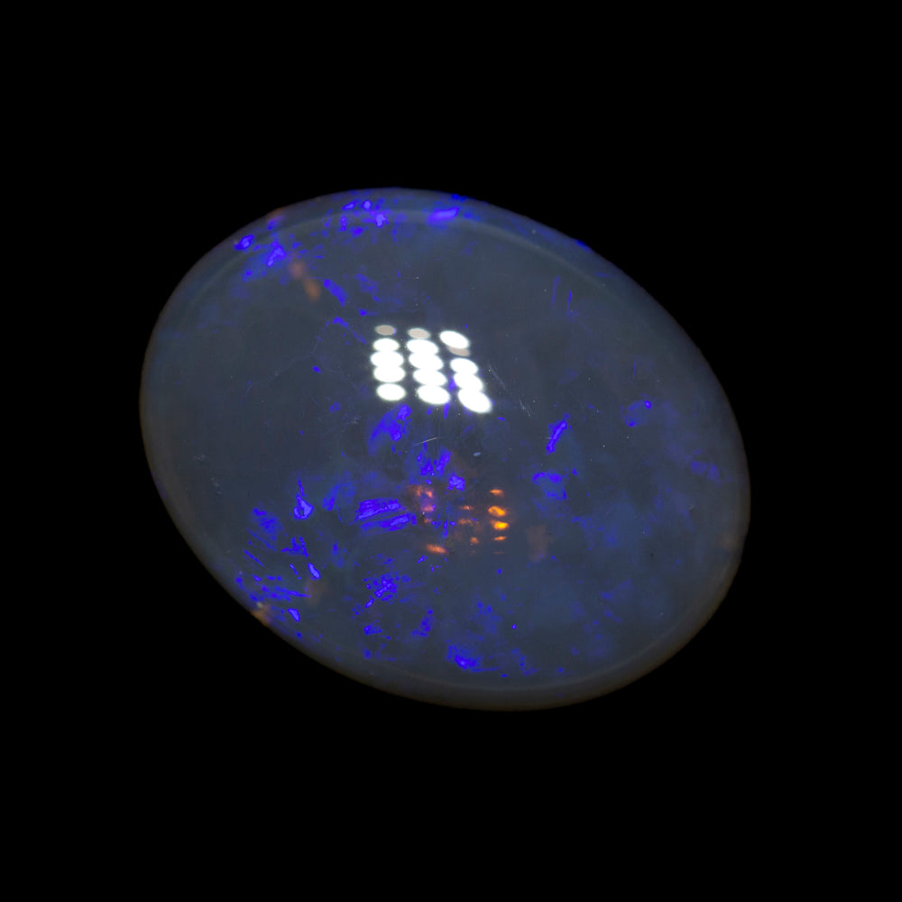 10.52 ct black crystal opal 16.6x13x7.6mm