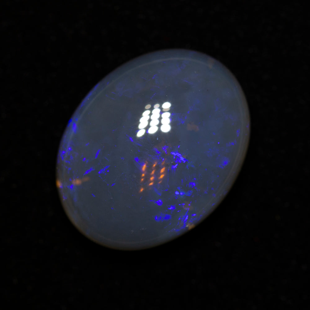 10.52 ct black crystal opal 16.6x13x7.6mm