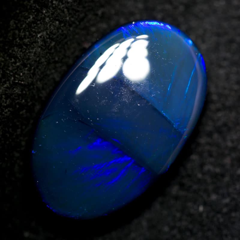 10.57 ct black opal 21x13x6mm