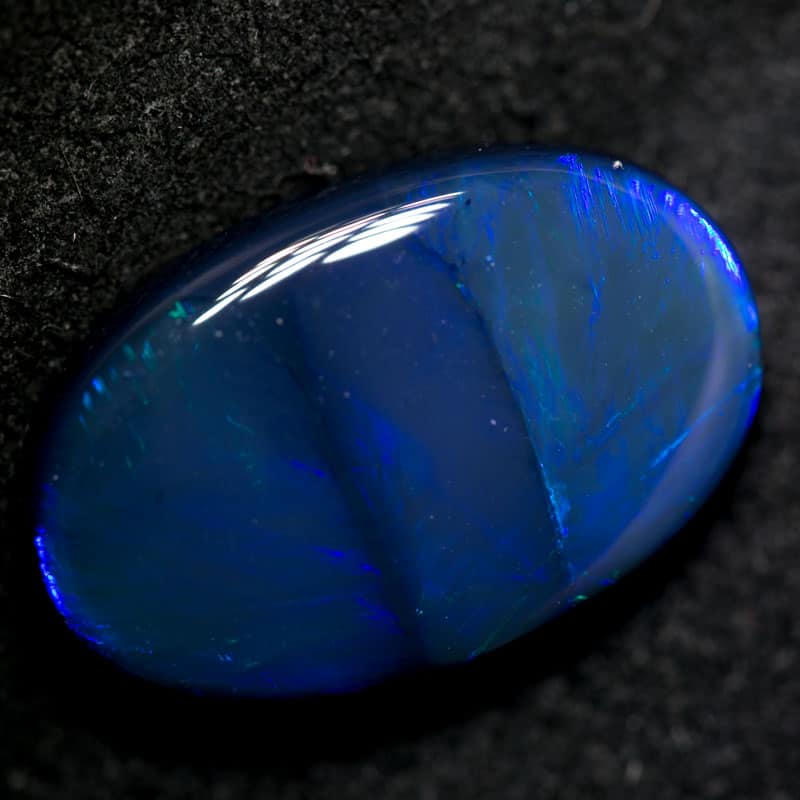 10.57 ct black opal 21x13x6mm