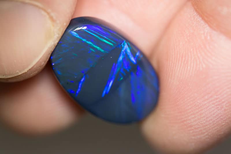 10.57 ct black opal 21x13x6mm