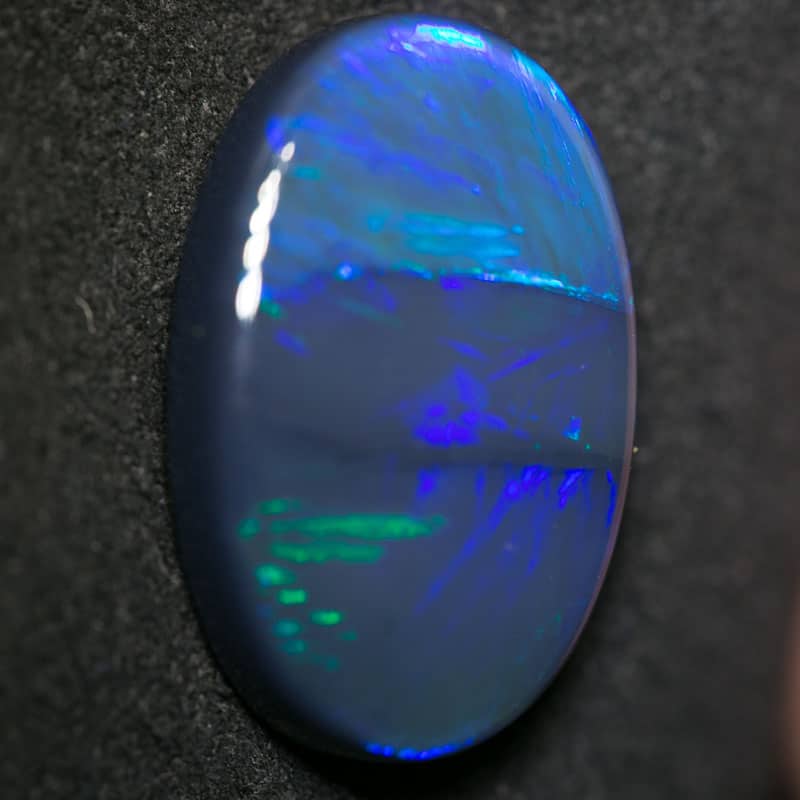 10.57 ct black opal 21x13x6mm