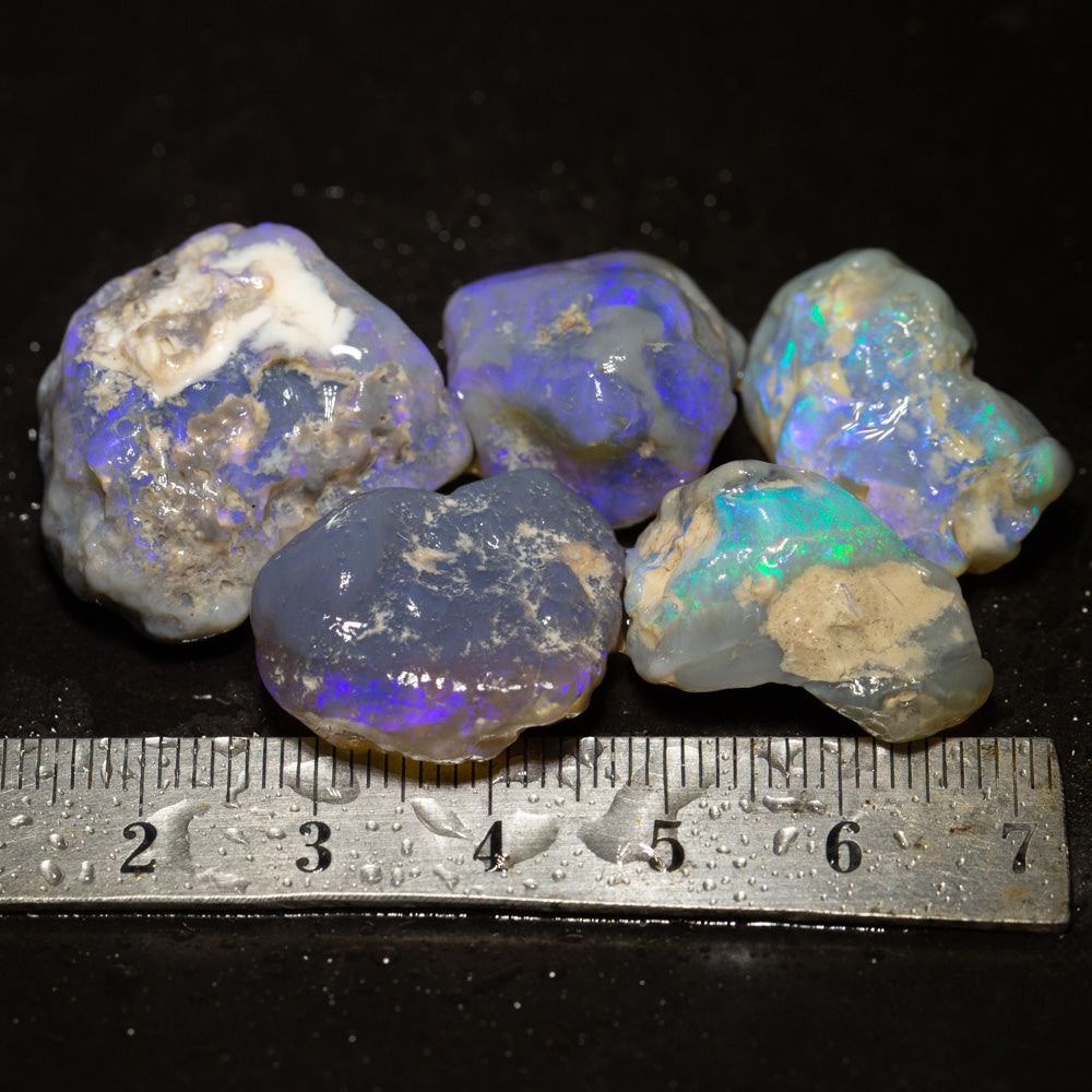 Australian 101 ct Rough Opal Parcel 5pc | Lightning Ridge Rough Opal ...