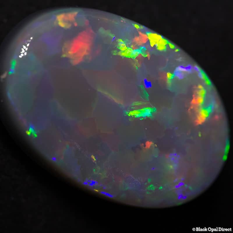 12.87 ct semi black large opal 21.5x14.5x6mm