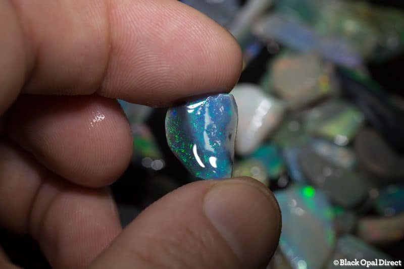 129 ct rough and rubbed opal parcel for intermediate opal cutters
