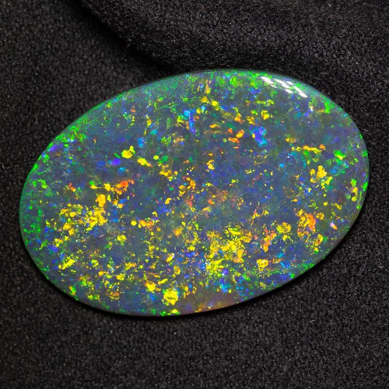 13.77 ct black opal 28x18x4mm