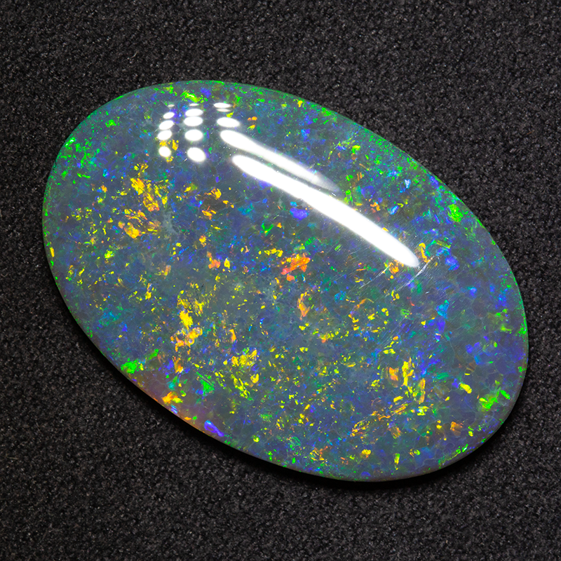 13.77 ct black opal 28x18.5x4.2mm