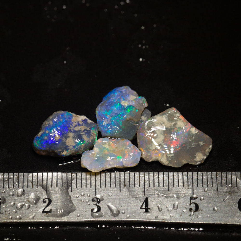 14 ct rough opal parcel 4pc
