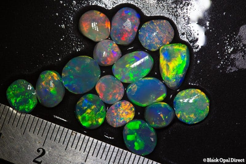 14ct opal rubs 16pc
