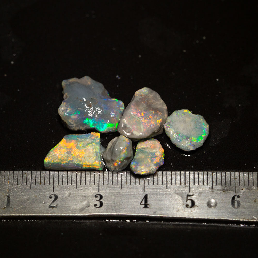 17 ct rough opal parcel 6pc