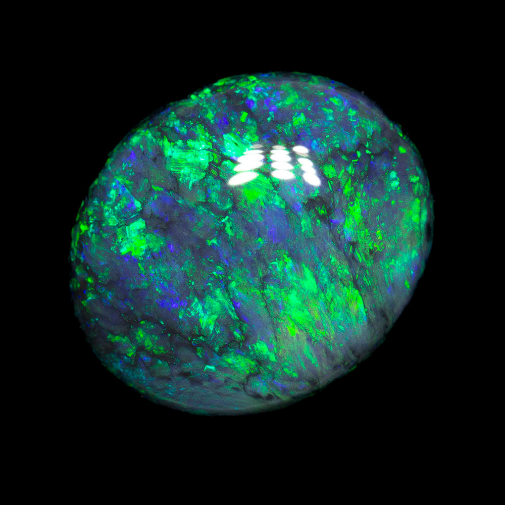 18.15 ct black opal 18.8x16.2x9.2mm