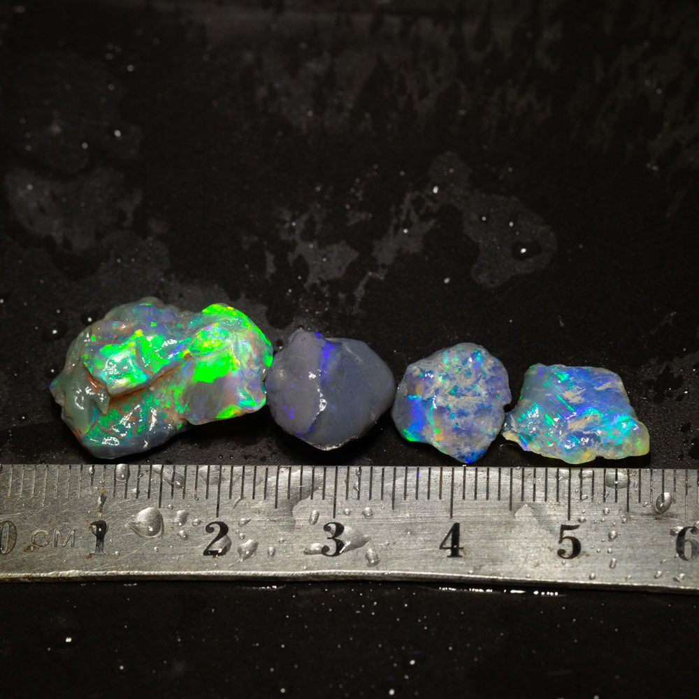 18 ct rough opal parcel 4pc
