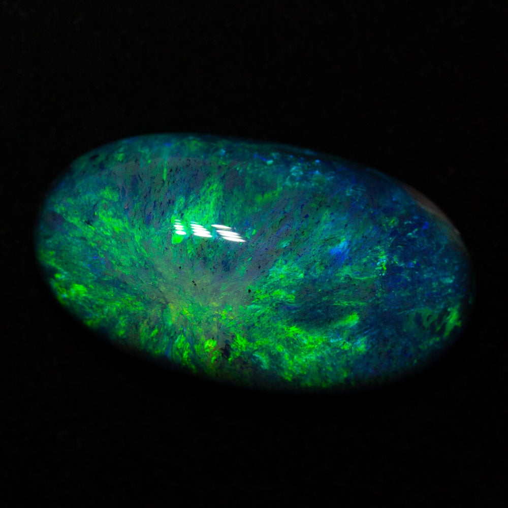 19.84 ct black opal 25.5x14.1x8.6mm