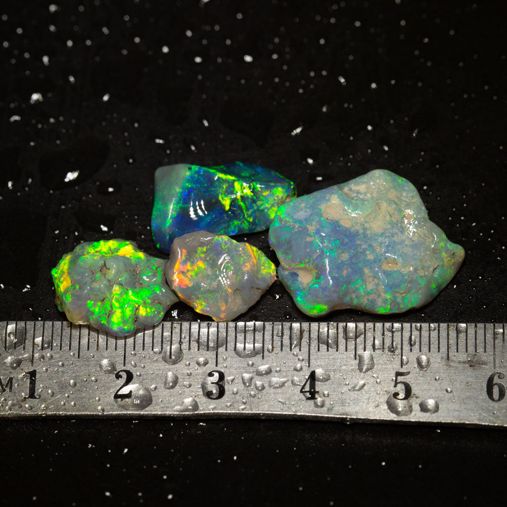 19 ct rough opal parcel 4pc
