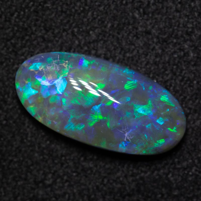 2.00 ct dark opal 12.9x6.3x3.8mm