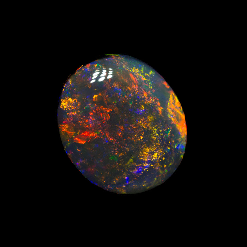 2.01 ct black opal 10.4x9x3.1mm