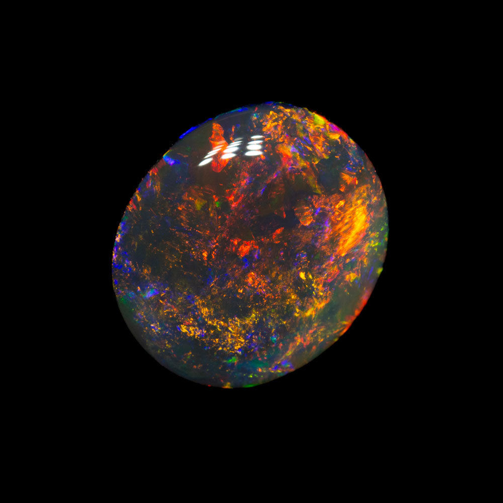 2.01 ct black opal 10.4x9x3.1mm
