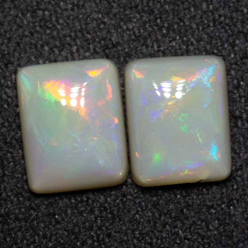2.03 ct dark opal pair 7.4x6x3mm
