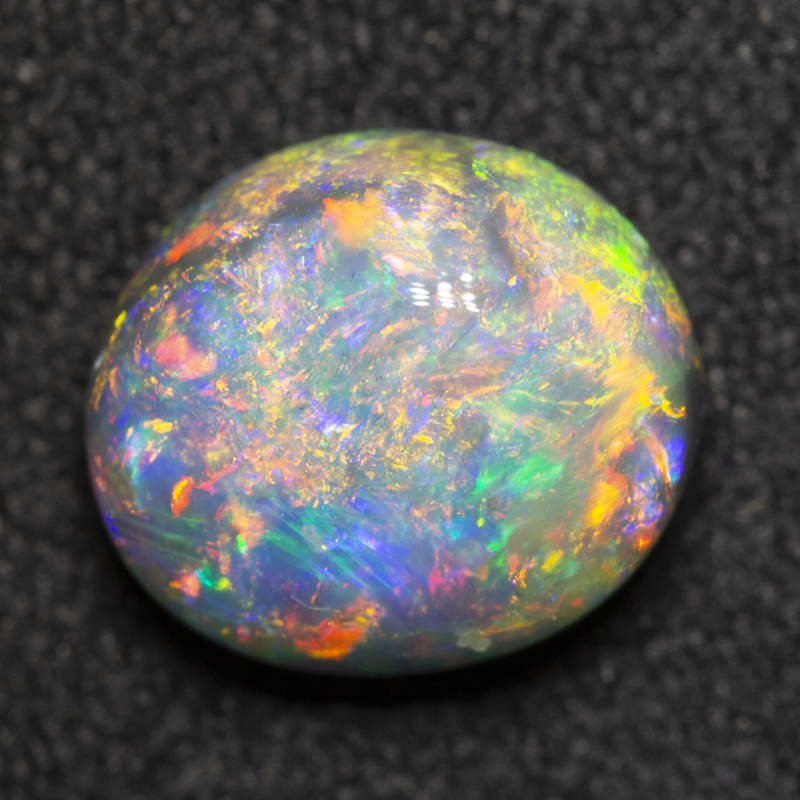 2.05 ct dark opal 8.9x7.8x5.1mm