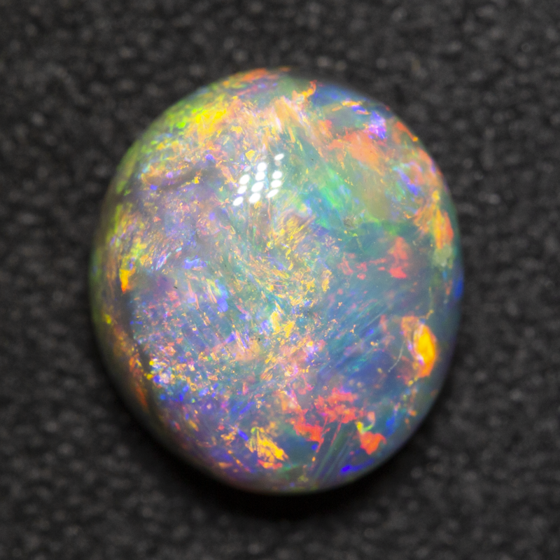2.05 ct dark opal 8.9x7.8x5.1mm
