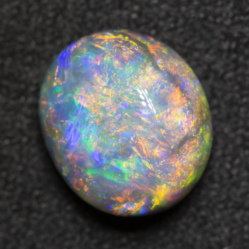 2.05 ct dark opal 8.9x7.8x5.1mm