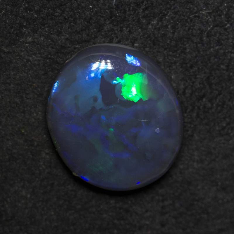 2.06 ct black opal 10.5x9.2x3.5mm
