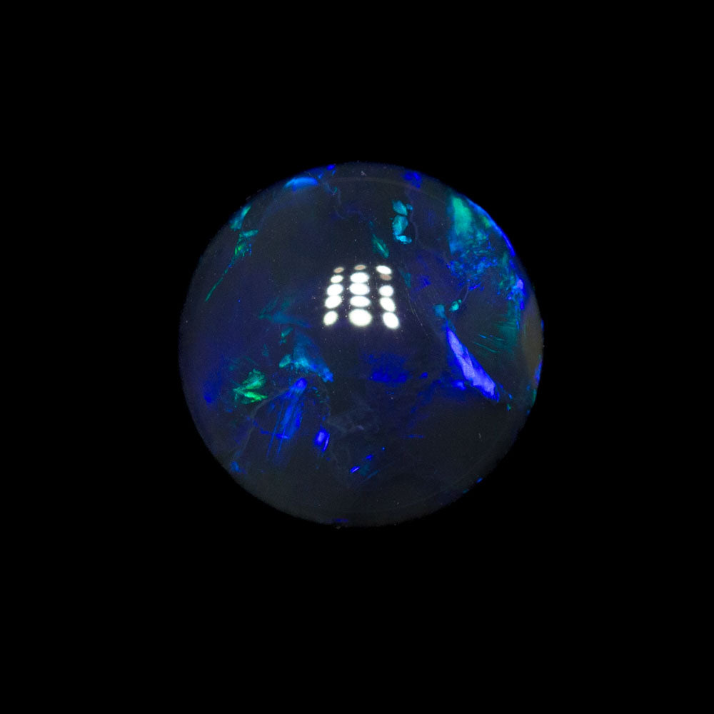 2.08 ct black opal 8.7x8.7x4.2mm