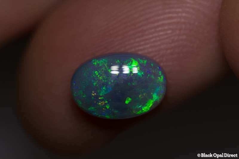 2.08 ct semi black opal 10x7x4mm