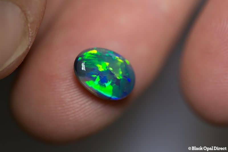 2.13 ct black opal 10.5x8x4mm