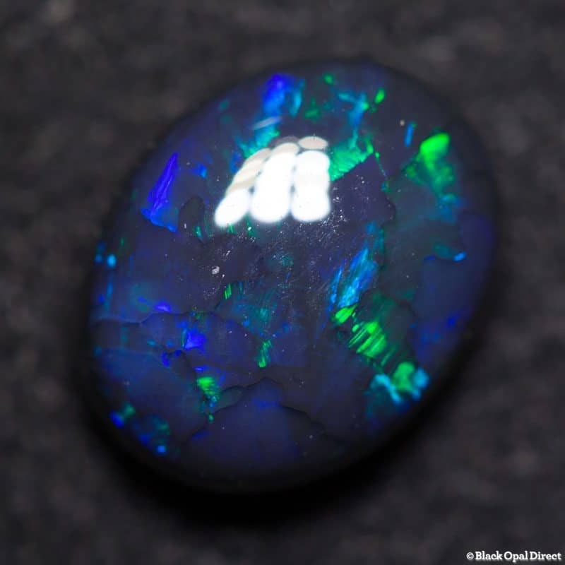 2.20 ct black opal 9.2x7.5x4.5mm