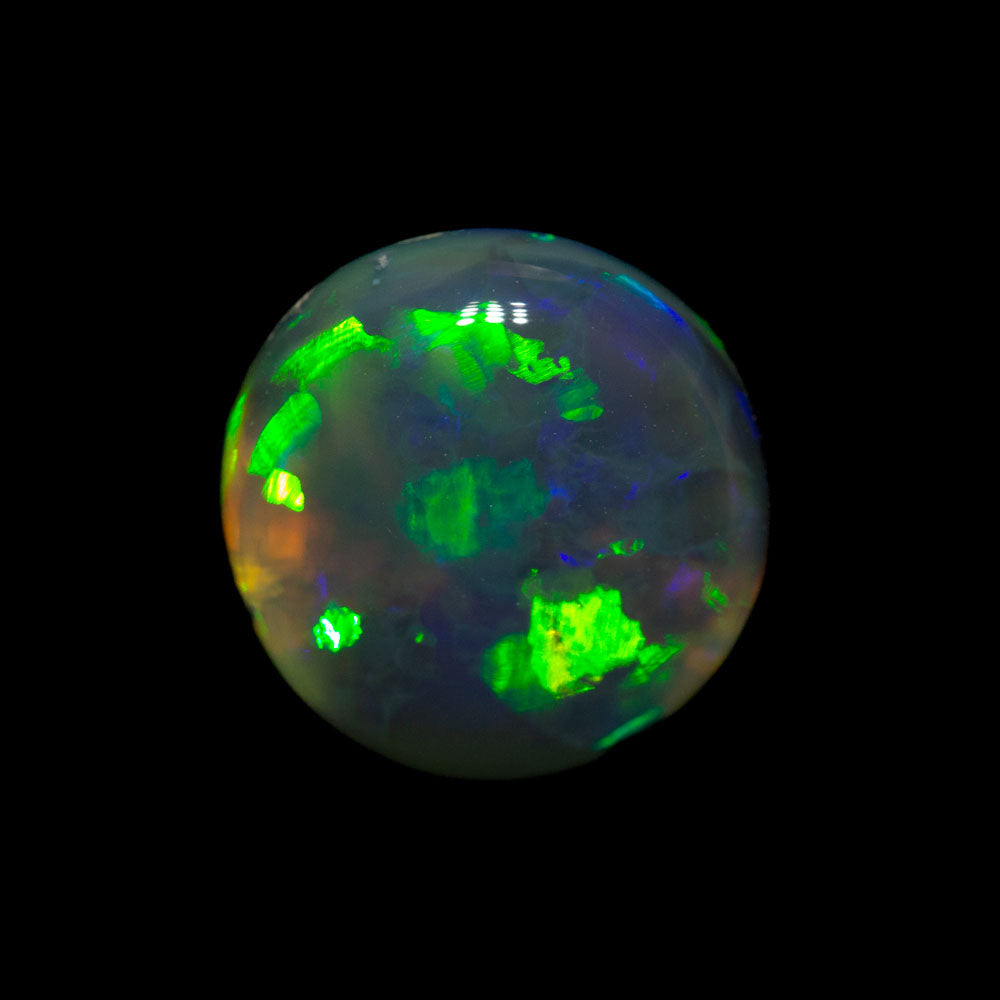 2.22 ct black crystal opal 9.4x9x4.2mm