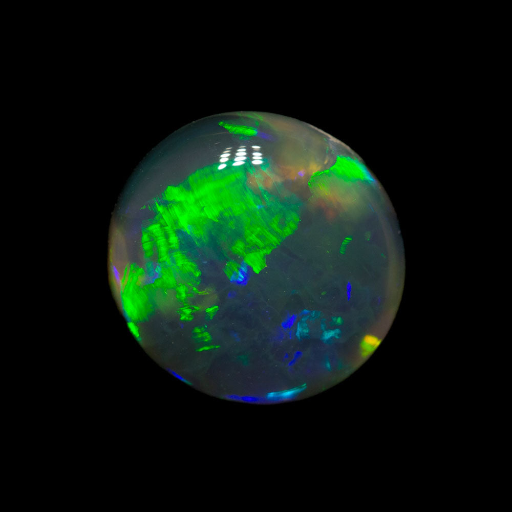 2.22 ct black crystal opal 9.4x9x4.2mm