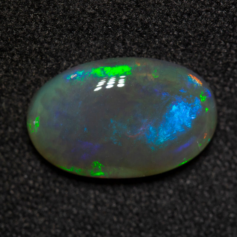 2.24 ct black crystal opal 12.7x8.1x3.2mm