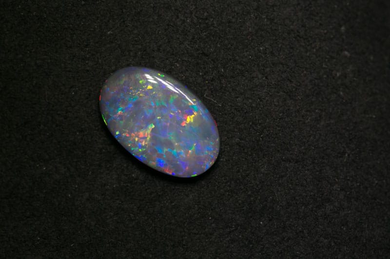 2.25 ct black opal 12.5x8x3mm