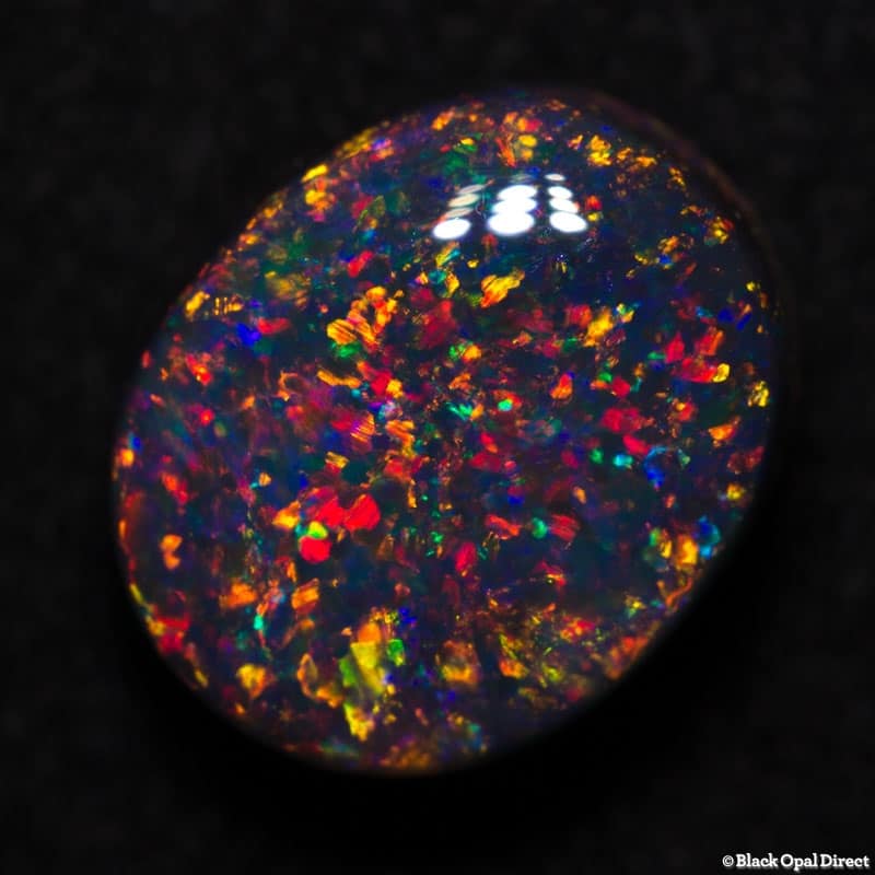 2.27 ct black opal gem 9x8x5mm