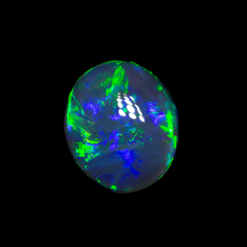 2.28 ct gem black opal 9.4x8x4.8mm