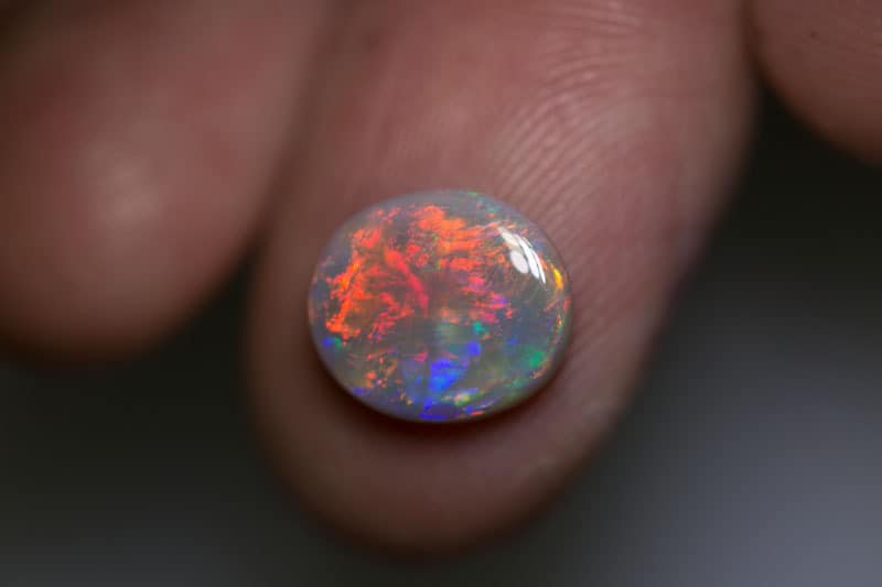 2.28 ct dark opal 11x10x3mm