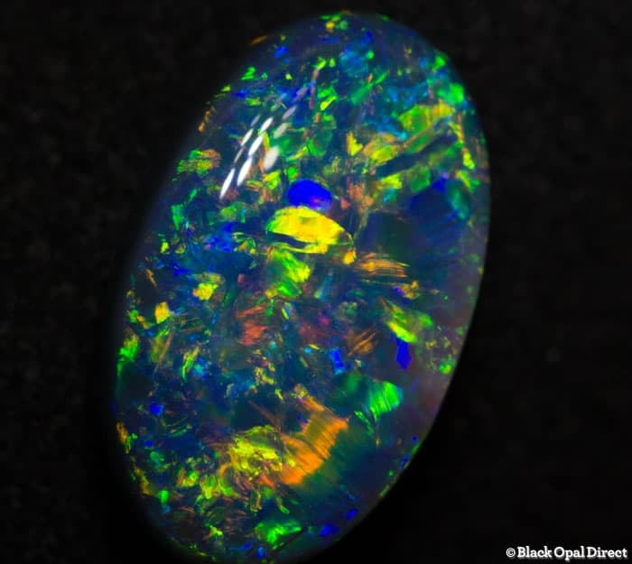 2.28 ct black opal gem 12x7x4mm Callum