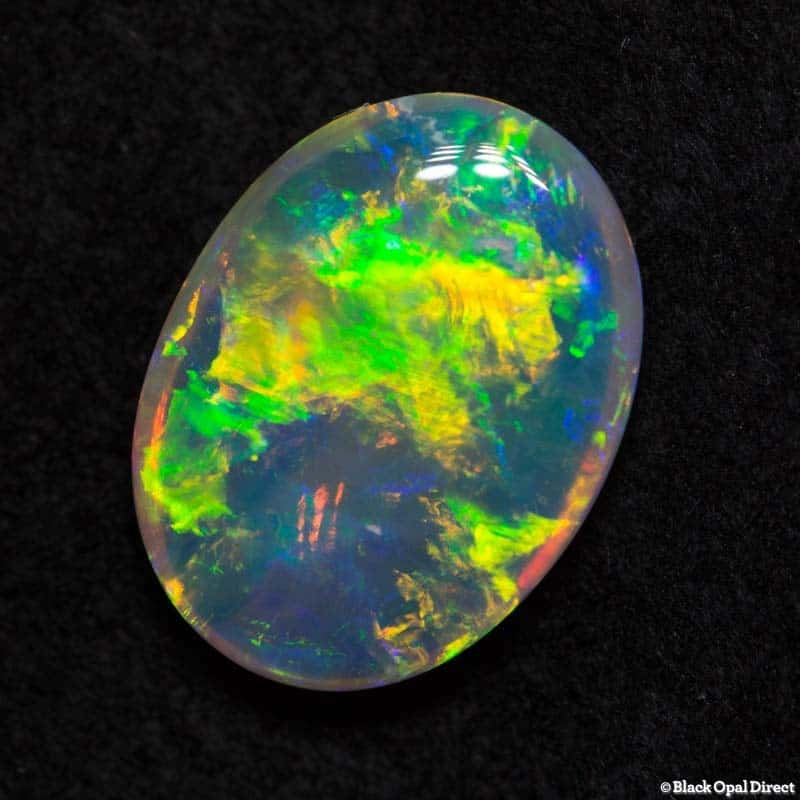 2.36 ct double sided gem crystal opal 12 8.5x3mm