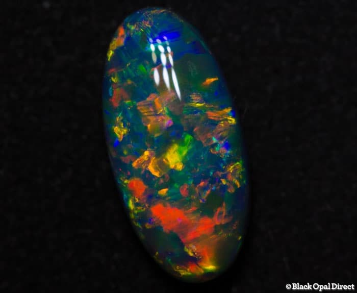 2.37 ct gem black opal 13x6x4mm
