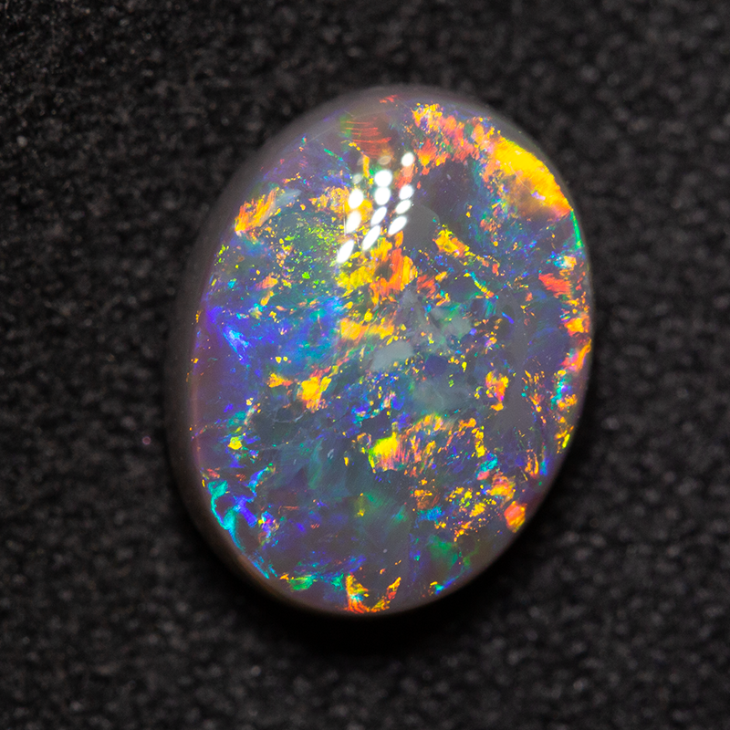 2.39 ct dark opal 10x7.8x4.5mm