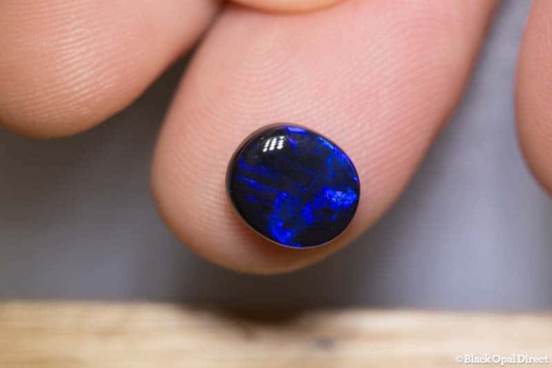 2.38 ct black opal 10x9x4mm