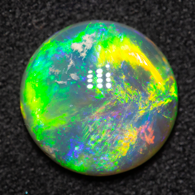 2.40 ct gem double-sided crystal opal 10x9.8x4.2mm
