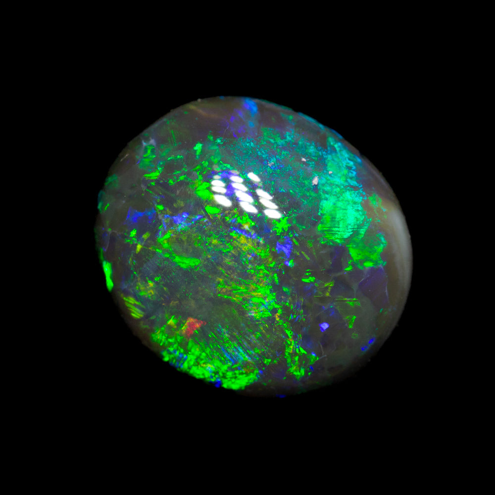 2.40 ct black opal 10.6x9.2x3.8mm